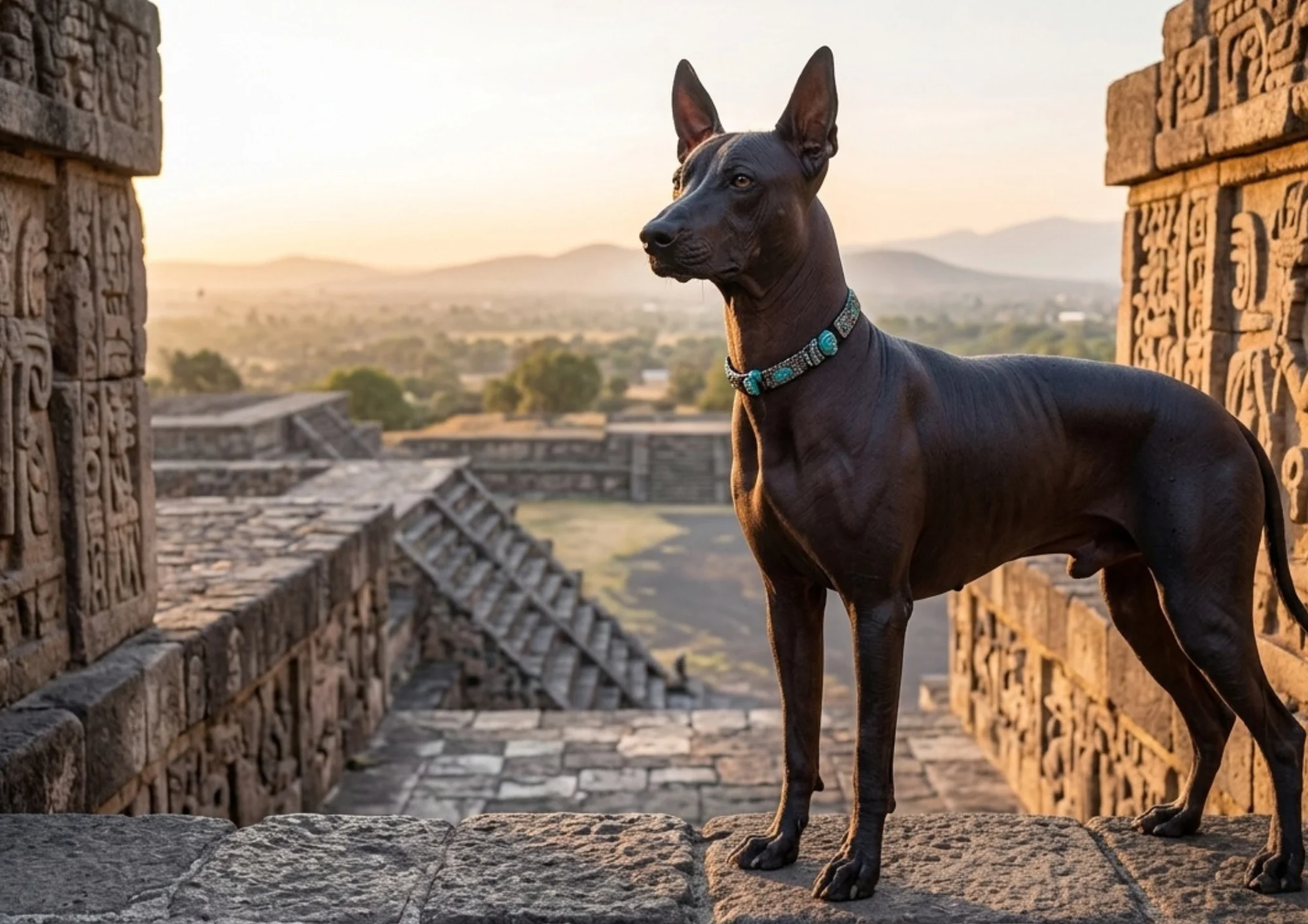 Chien de race Xoloitzcuintle