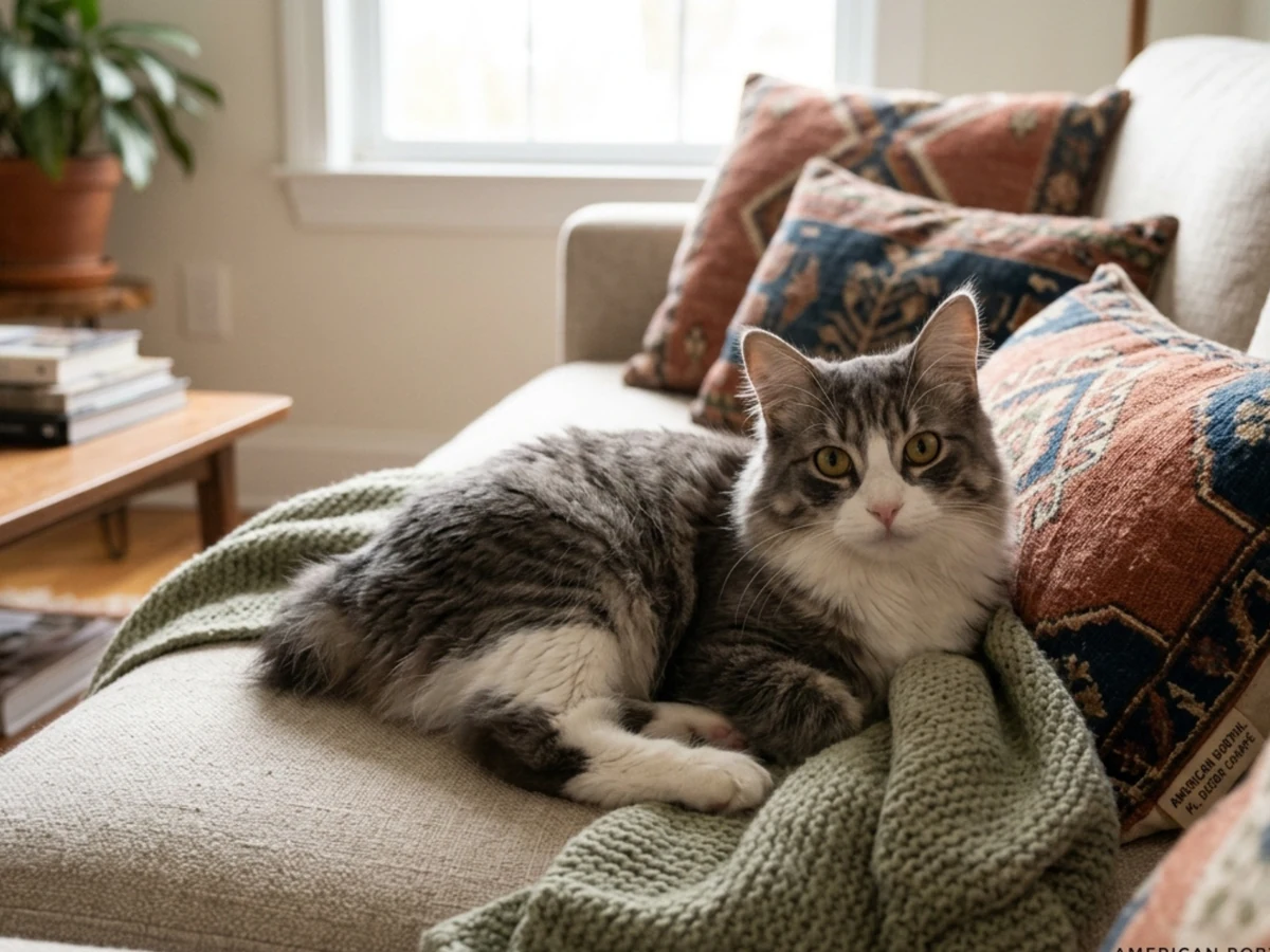 American Bobtail à poil long