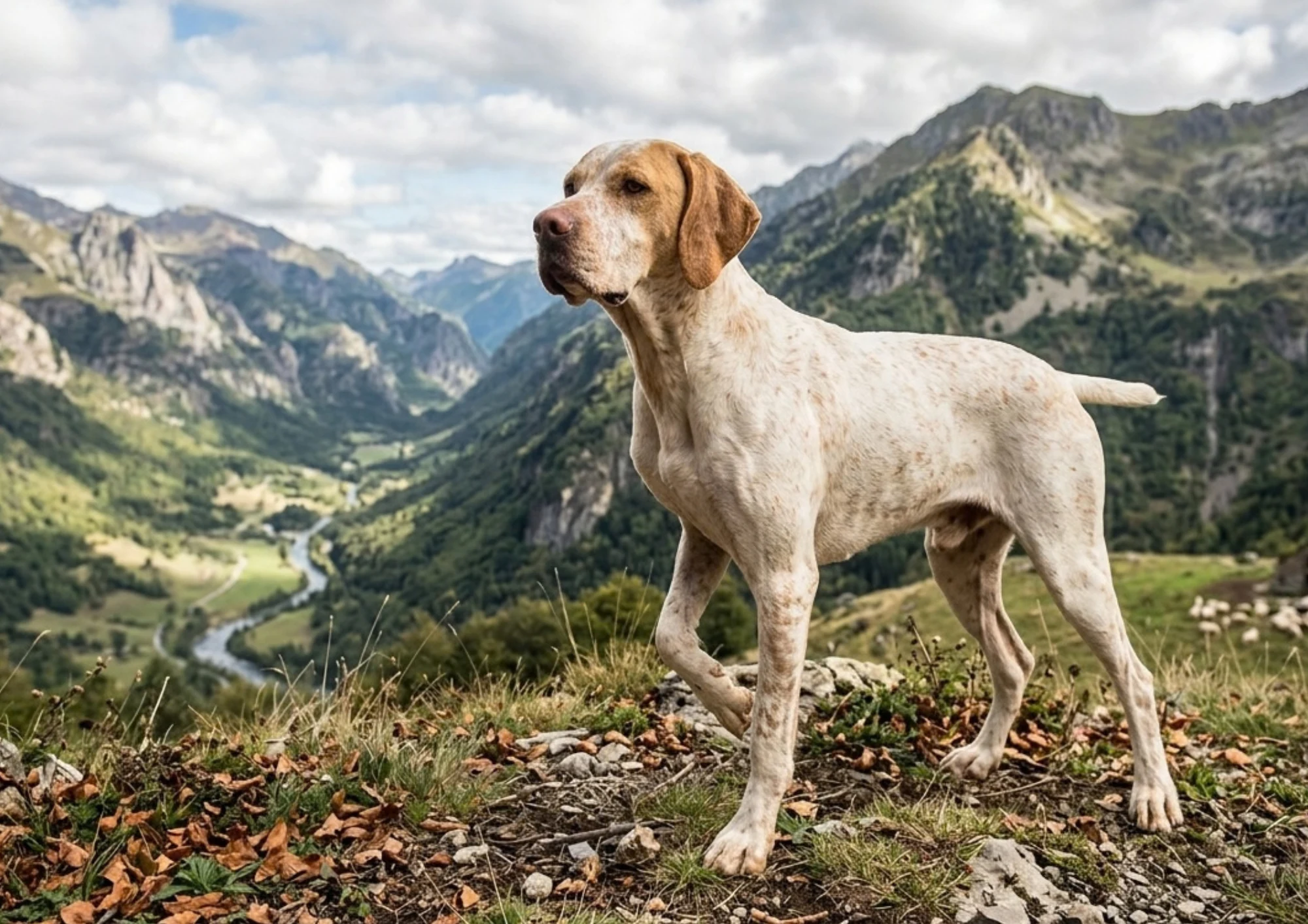 Chien de race Braque de l’Ariège