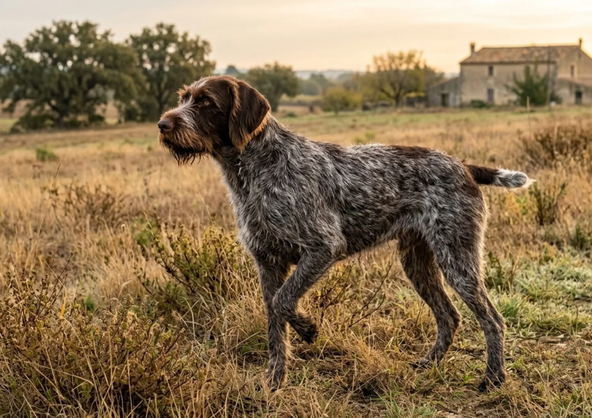 Chien d'arrêt allemand à poil raide