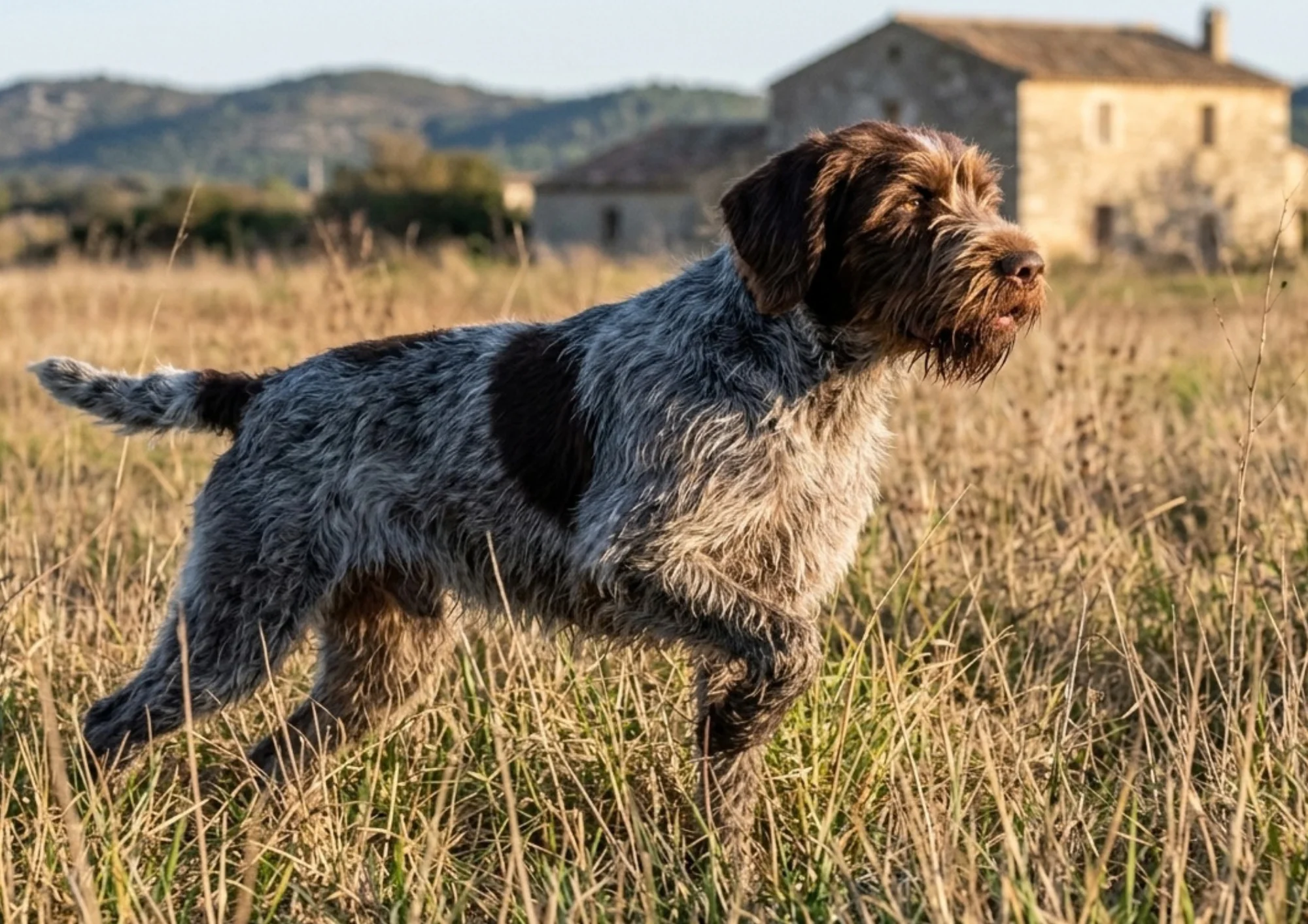 Chien de race Griffon à poil dur Korthals