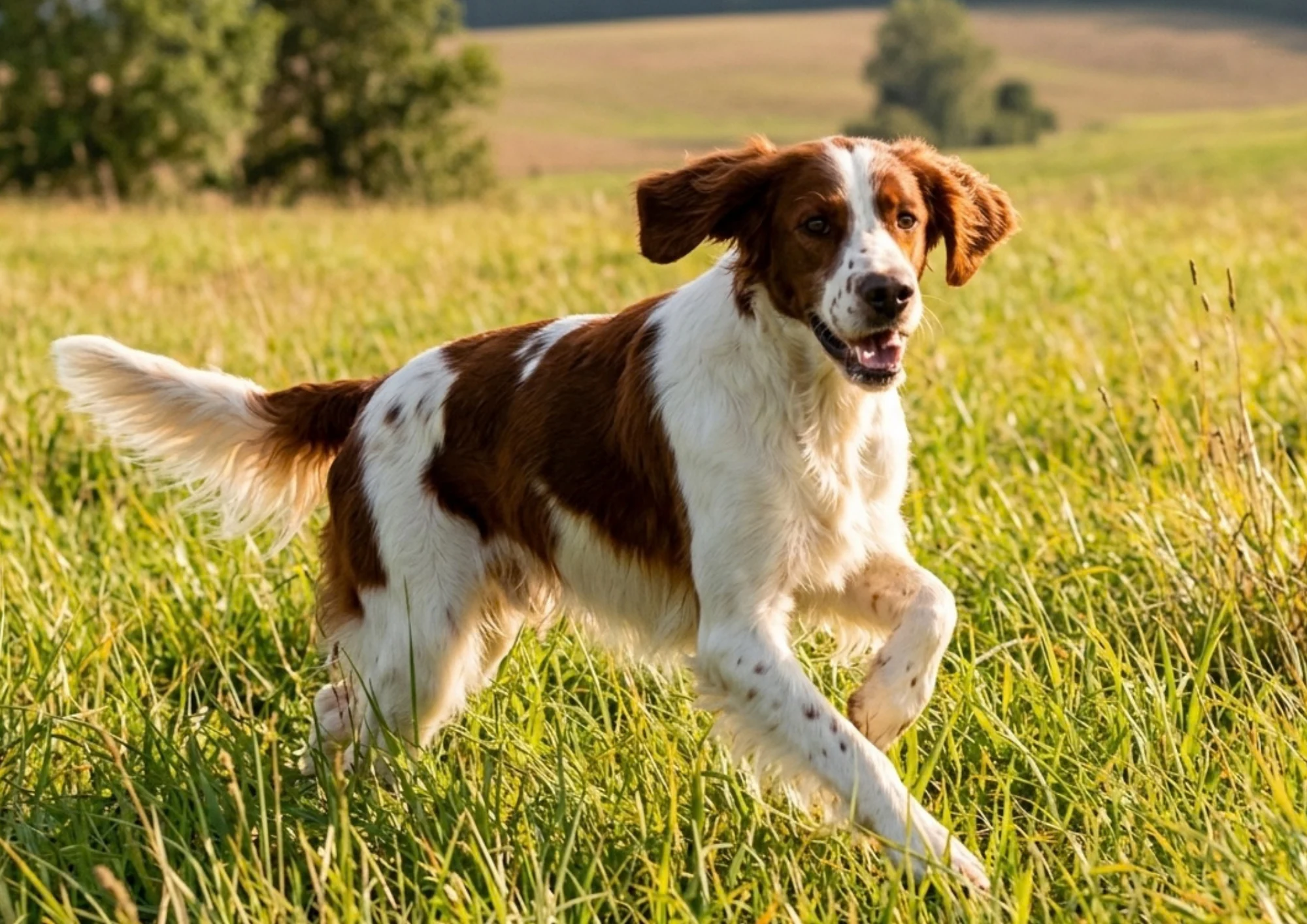 Setter irlandais rouge et blanc